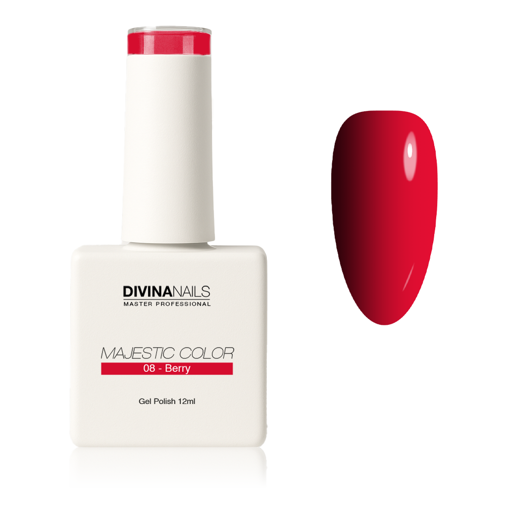 MAJESTIC COLOR - 08 BERRY - Semipermanente per unghie da 12ml
