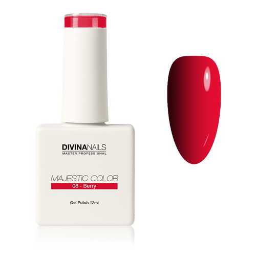 MAJESTIC COLOR - 08 BERRY - Semipermanente per unghie da 12ml