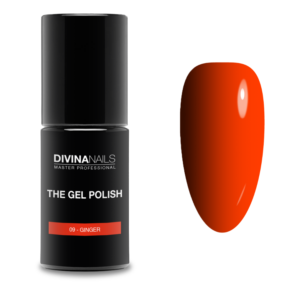 THE GEL POLISH - 09 GINGER (Fluo) - Semipermanente per unghie da 8ml