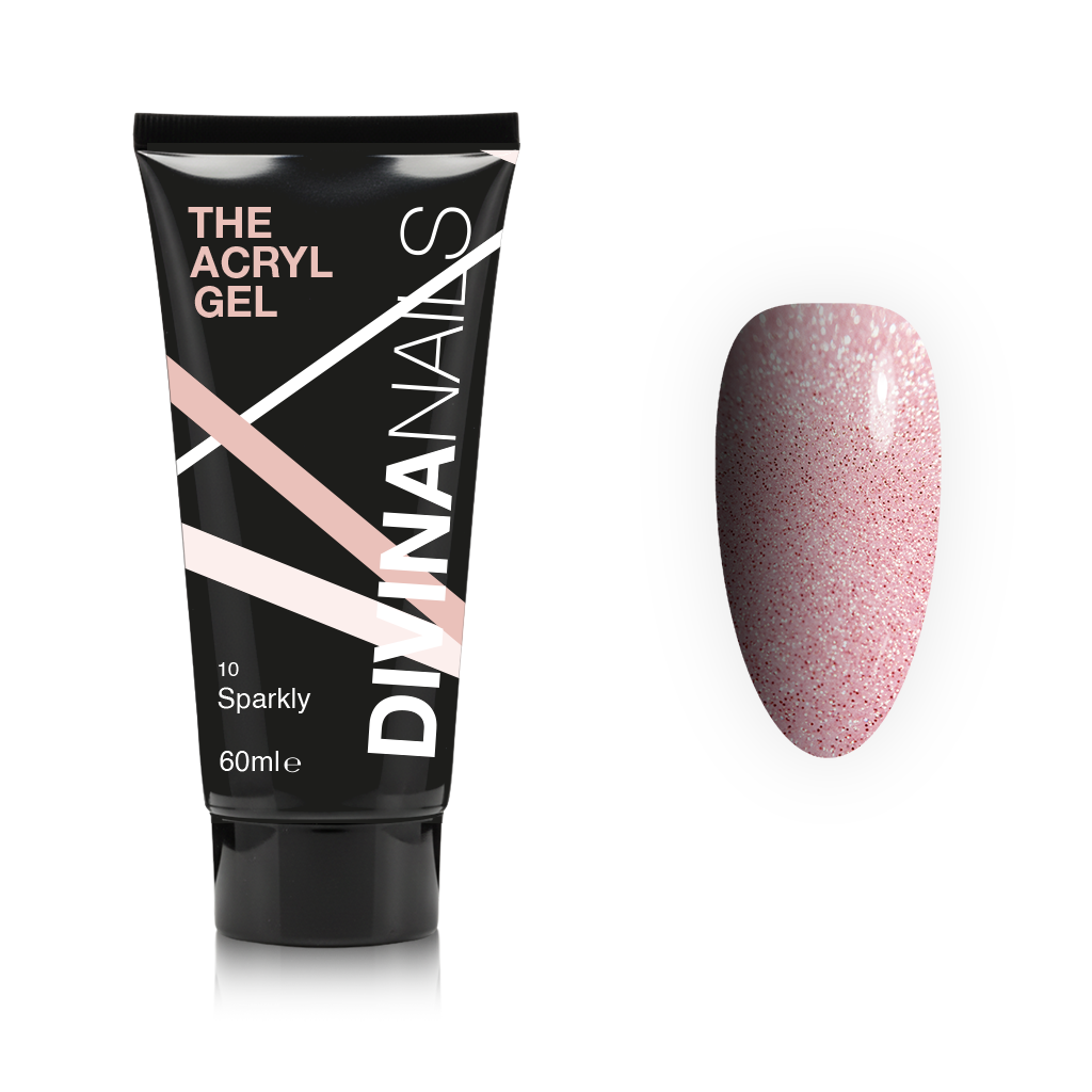 THE ACRYL GEL - SPARKLY - Acrygel Cover glitterato professionale per ricostruzione unghie da 60ml