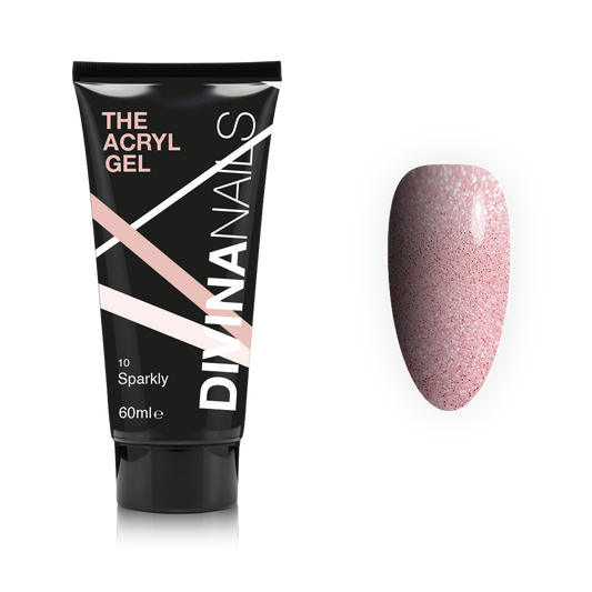 THE ACRYL GEL - SPARKLY - Acrygel Cover glitterato professionale per ricostruzione unghie da 60ml