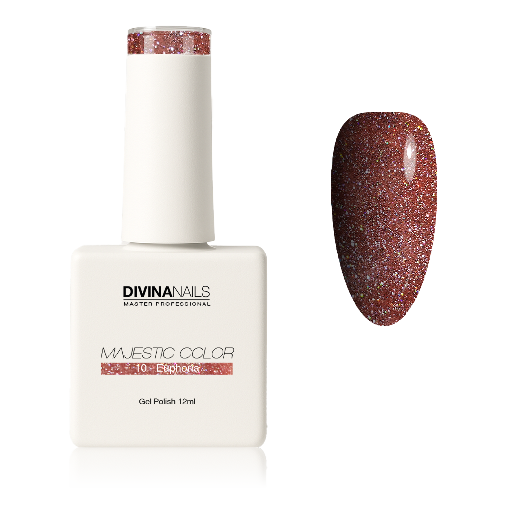 MAJESTIC COLOR - 10 EUPHORIA - Semipermanente per unghie da 12ml