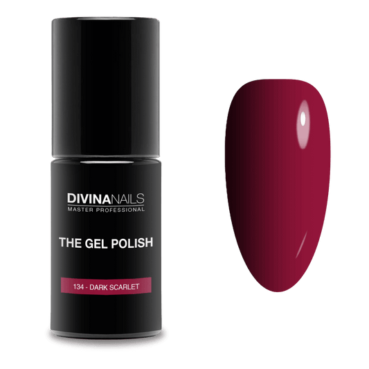 THE GEL POLISH - 134 Dark Scarlet - Semipermanente per unghie da 8ml