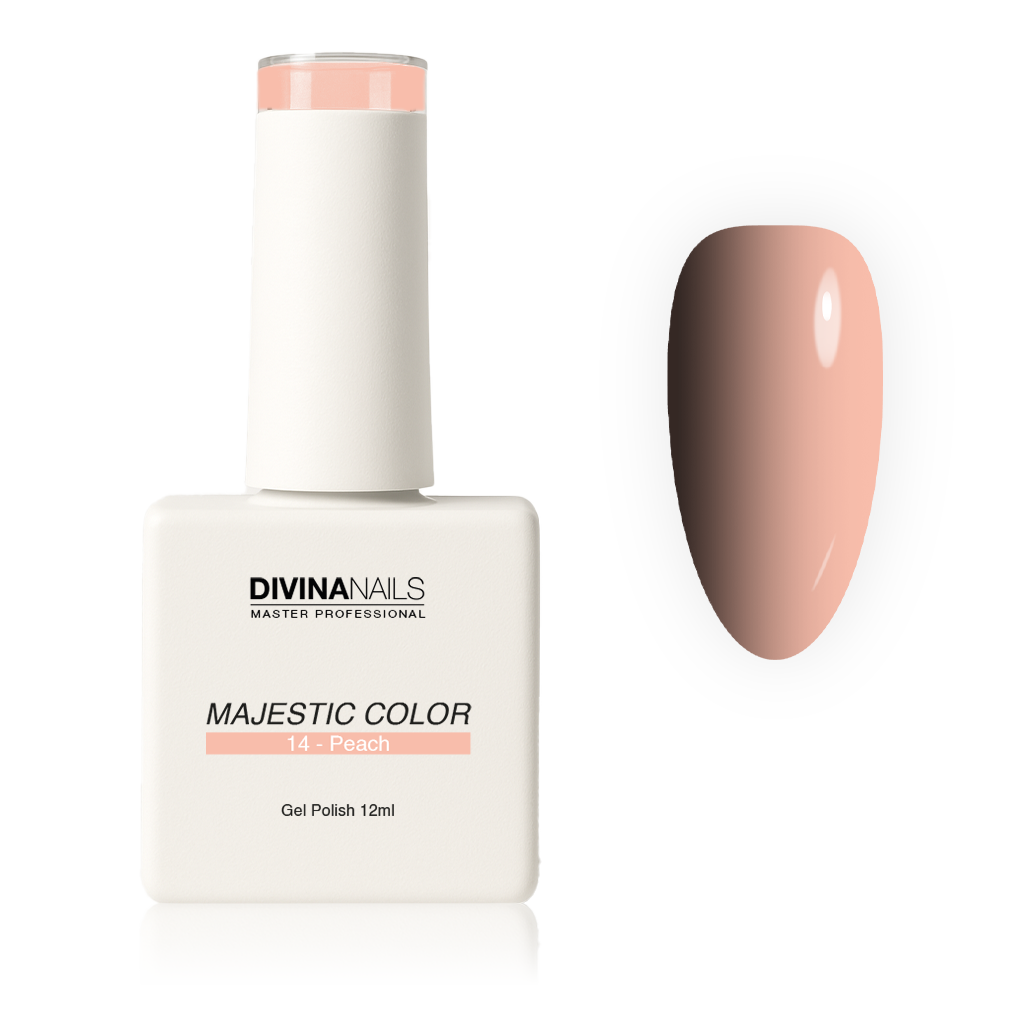 MAJESTIC COLOR - 14 PEACH - Semipermanente per unghie da 12ml