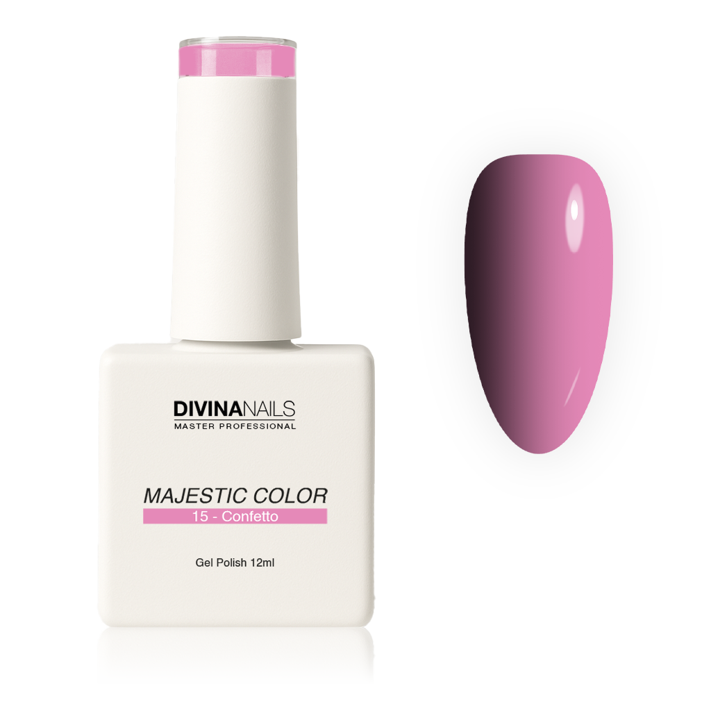 MAJESTIC COLOR - 15 CONFETTO - Semipermanente per unghie da 12ml