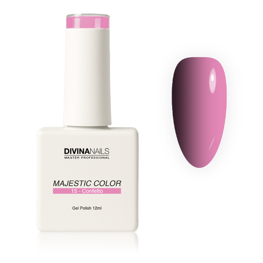 MAJESTIC COLOR - 15 CONFETTO - Semipermanente per unghie da 12ml