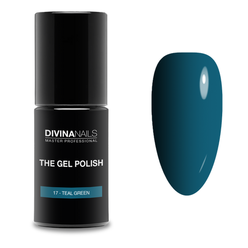 THE GEL POLISH - 17 TEAL GREEN - Semipermanente per unghie da 8ml