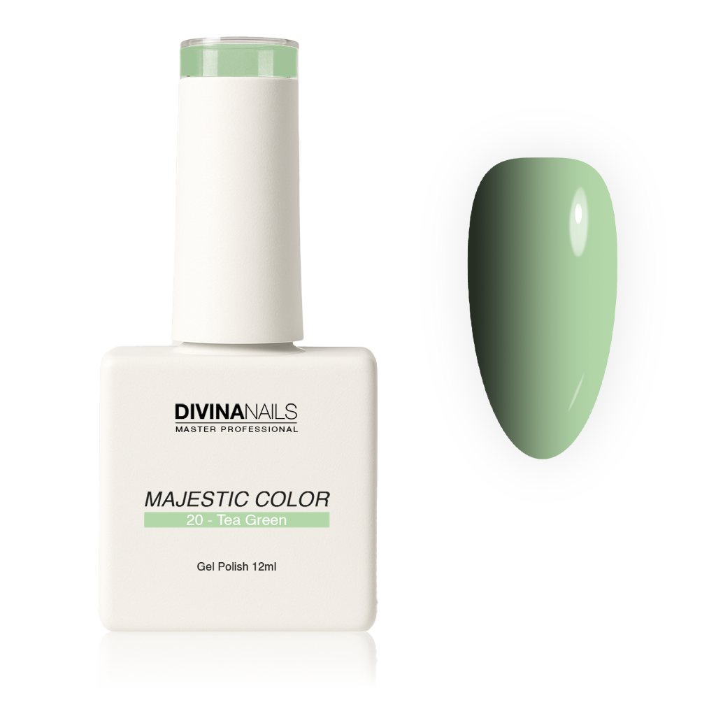 MAJESTIC COLOR - 20 TEA GREEN - Semipermanente per unghie da 12ml