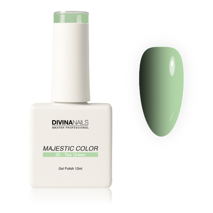 MAJESTIC COLOR - 20 TEA GREEN - Semipermanente per unghie da 12ml