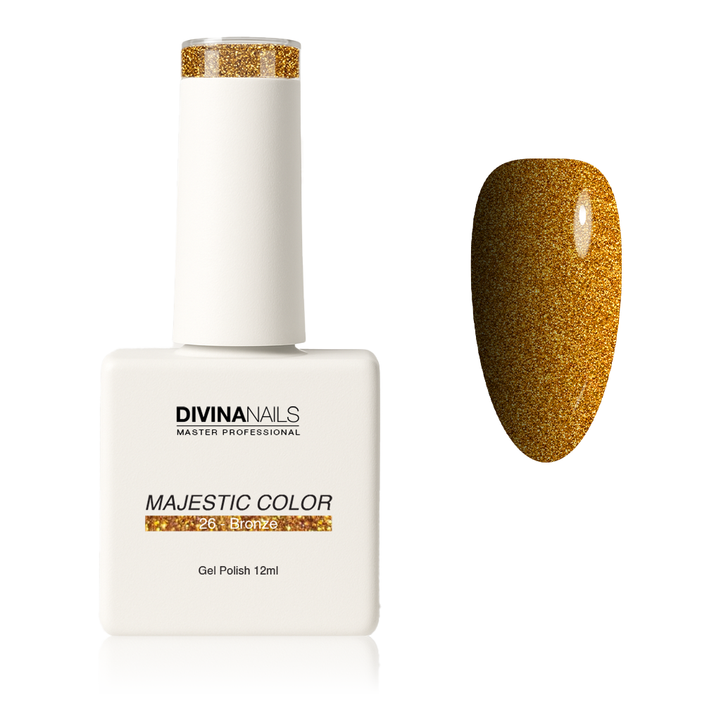 MAJESTIC COLOR - 26 BRONZE - Semipermanente per unghie da 12ml
