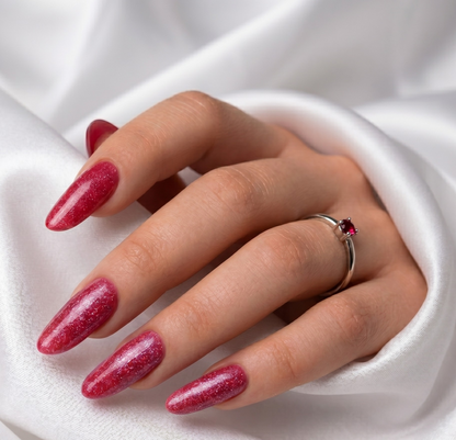 MAJESTIC COLOR - 40 CILIEGIA GLITTER - Semipermanente per unghie da 12ml