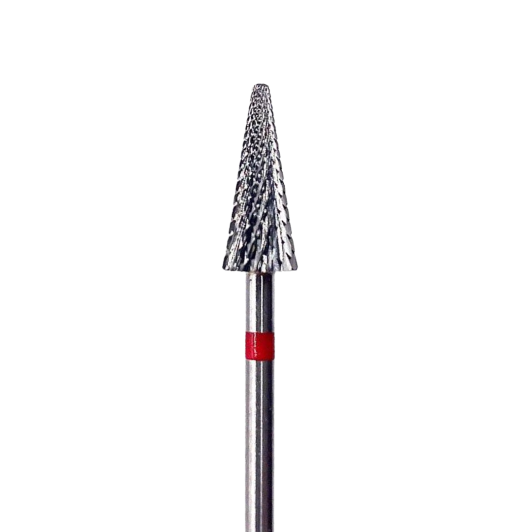 CONO - GRIT ROSSO - Punta fresa per rimozione semipermanente, gel e acrilico