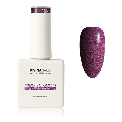 MAJESTIC COLOR - 41 LILLA GLITTER - Semipermanente per unghie da 12ml
