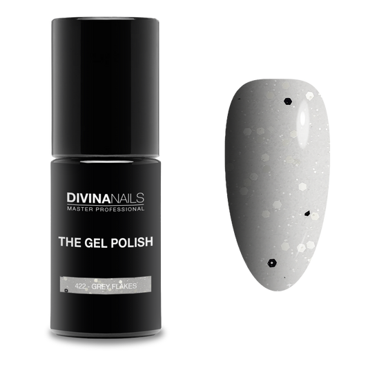 THE GEL POLISH - 422 GREY FLAKES - Semipermanente per unghie da 8ml