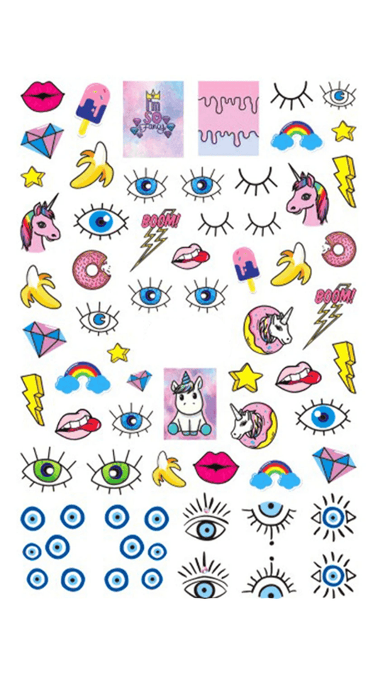 CARTOON - Stickers decorazioni unghie per nail art - Divina Nails