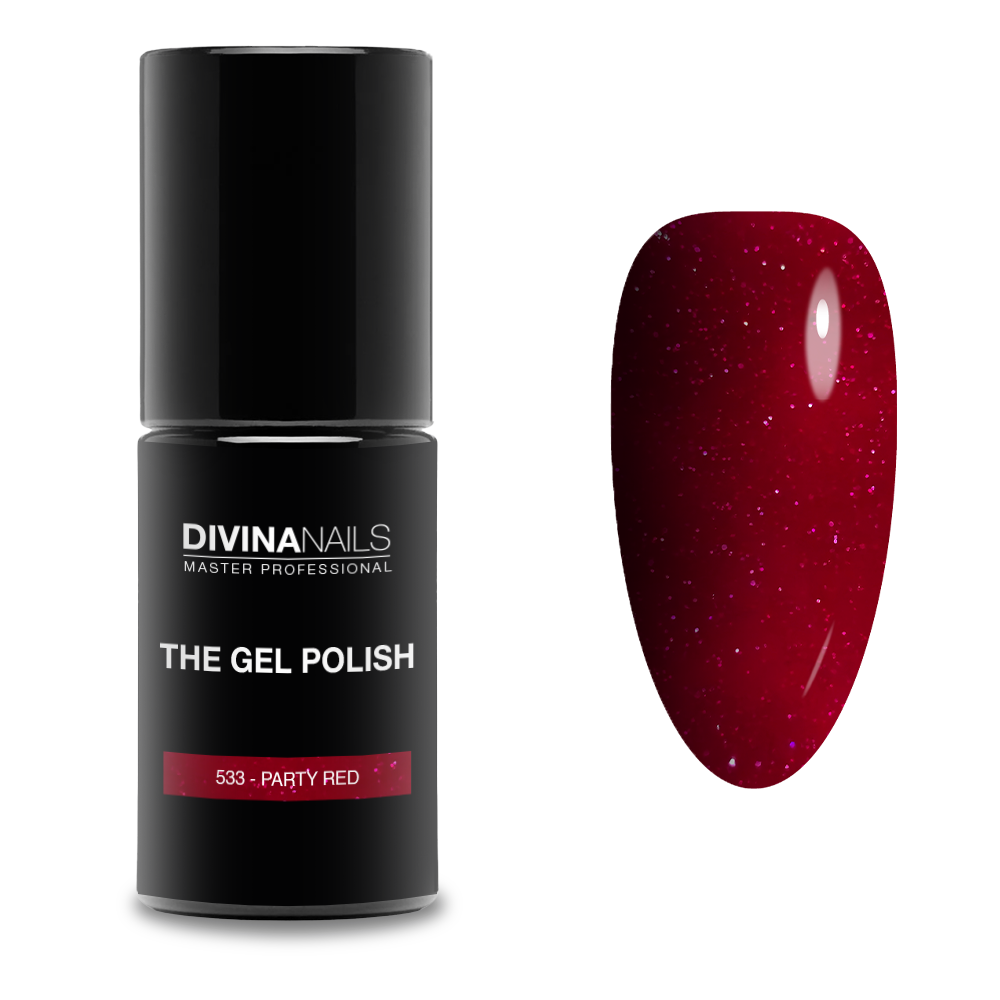 THE GEL POLISH - 533 PARTY RED - Semipermanente per unghie da 8ml