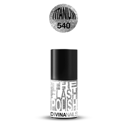 THE GEL POLISH - 540 TITANIUM - Semipermanente per unghie da 8ml - Divina Nails