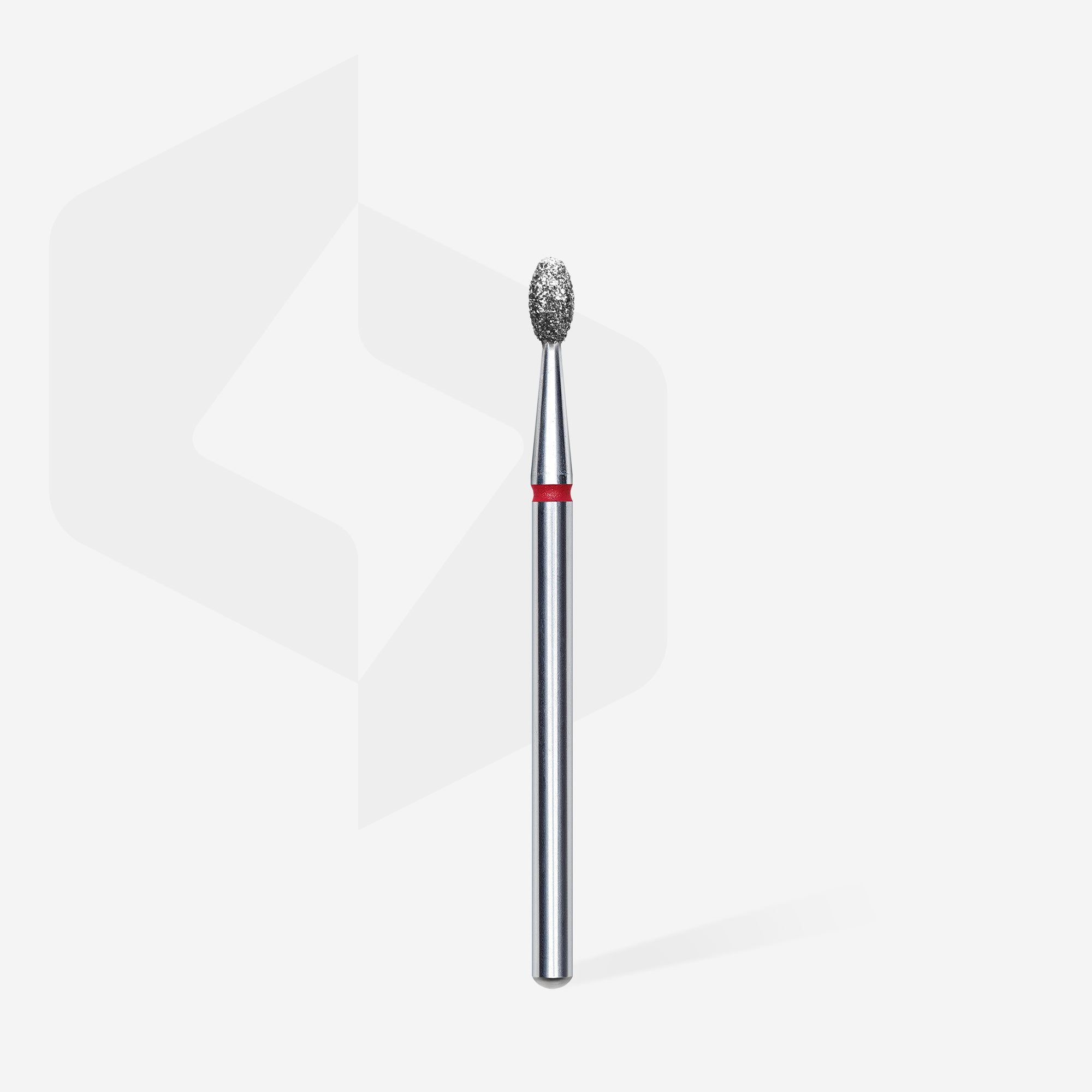 STALEKS FA130R025/5 - GOCCIA GRIT ROSSO - Punta fresa per cuticole diamantata per dry manicure russa