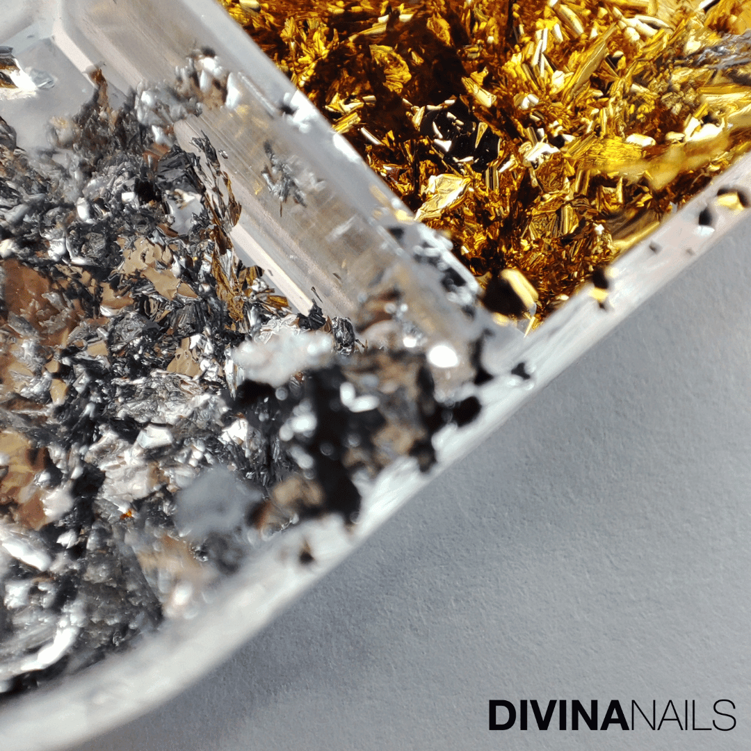 DIAMOND HOLO - PRECIOUS STONES - Set 12 Polvere Glitter brillantini per gel unghie Nail Art 2g - Divina Nails