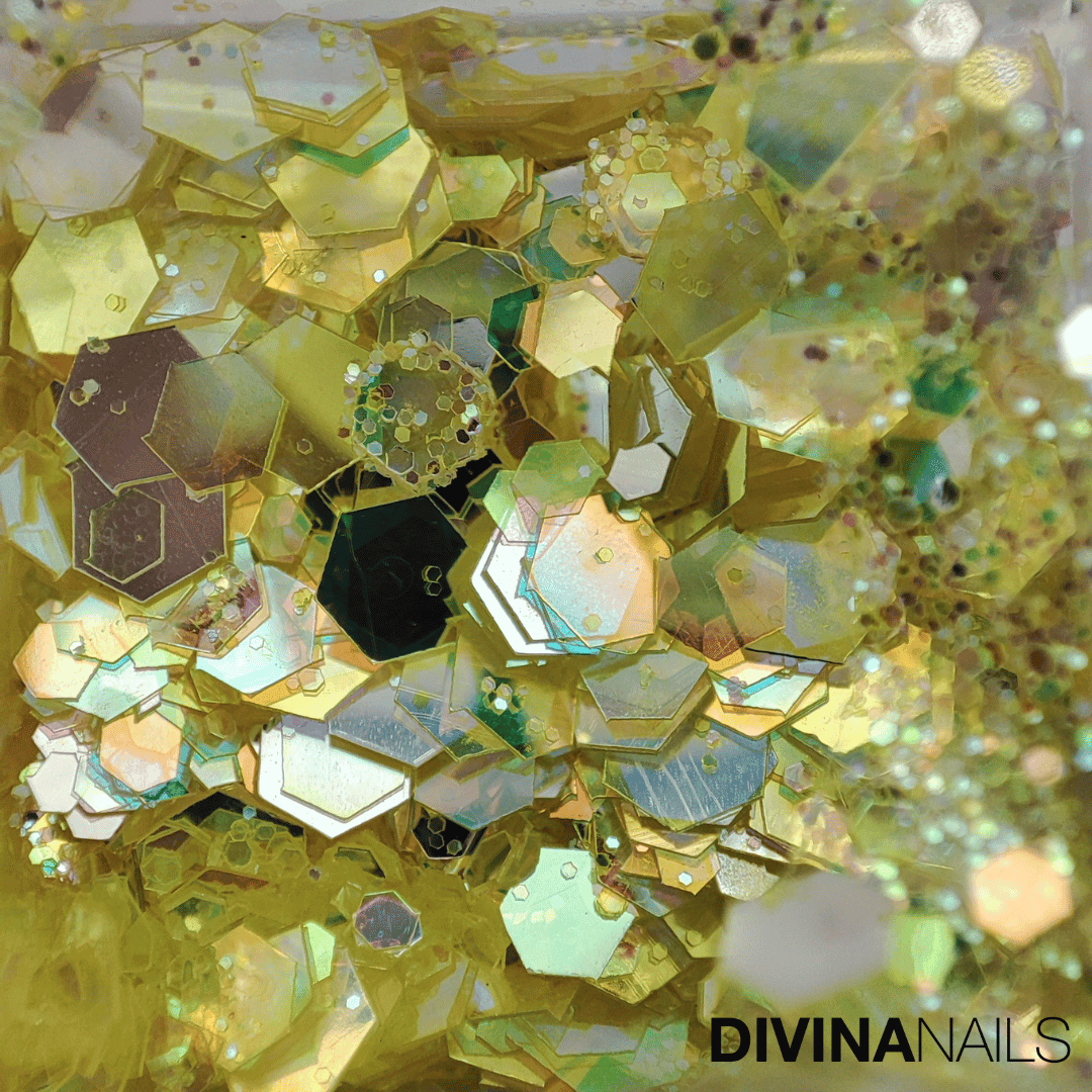 DIAMOND HOLO - FUNKY TOWN - Set 12 Polvere Glitter brillantini per gel unghie Nail Art 2g