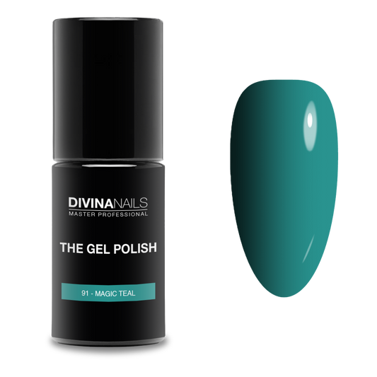 THE GEL POLISH - 91 MAGIC TEAL - Semipermanente per unghie da 8ml