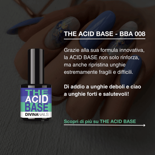 THE ACID BASE - BBA 008 - Bonder base acid trasparente gel autolivellante 15ml - Divina Nails
