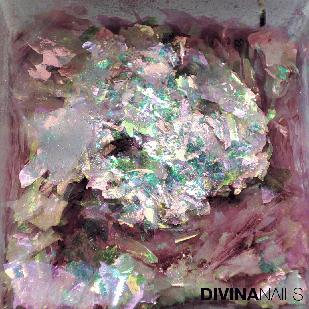 DIAMOND HOLO - ART ATTACK - Set 12 Polvere Glitter brillantini per gel unghie Nail Art 2g - Divina Nails