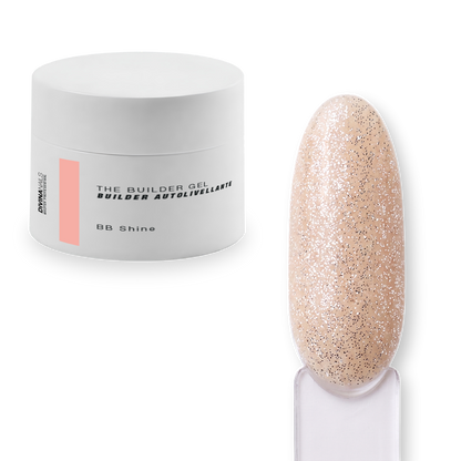 THE BUILDER GEL SPECIAL SHINE EDITION - BB SHINE (Strong Glitter Effect) - Builder gel glitterato autolivellante bifasico media densità 50ml