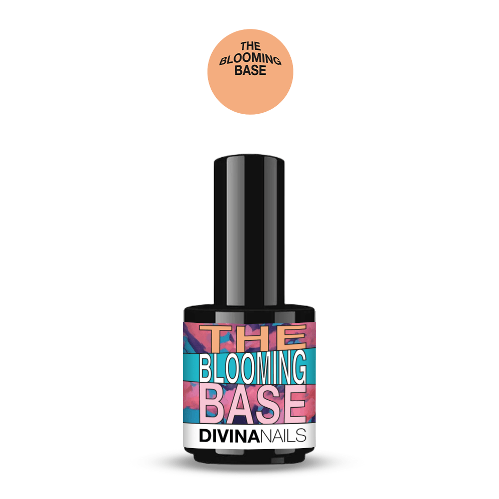 THE BLOOMING BASE - Base semielastica per Nail Art effetto Tie Dye e Marble 15ml - Divina Nails