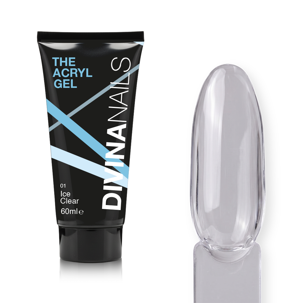 THE ACRYL GEL - ICE CLEAR - Acrygel trasparente professionale per ricostruzione unghie da 60ml
