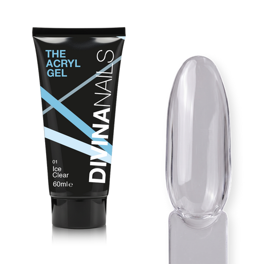 THE ACRYL GEL - ICE CLEAR - Acrygel trasparente professionale per ricostruzione unghie da 60ml