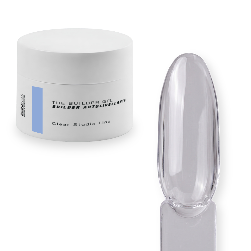 THE BUILDER STRONG - CLEAR STUDIO LINE - Builder gel costruttore per strutture, allungamenti, muretti e effetto sottovetro alta densità 50ml