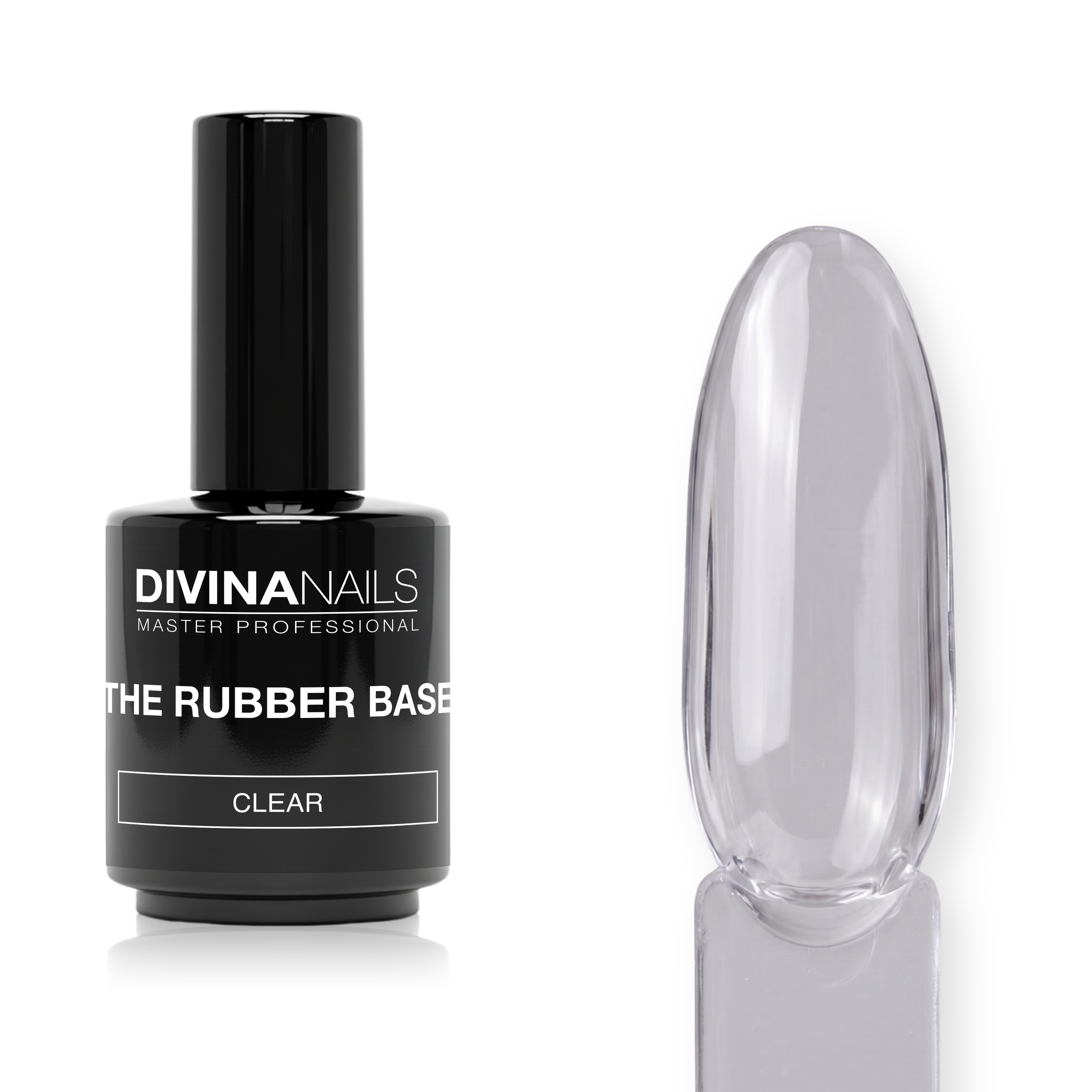THE RUBBER BASE - CLEAR 001 - Rubber base trasparente gel builder autolivellante 15ml