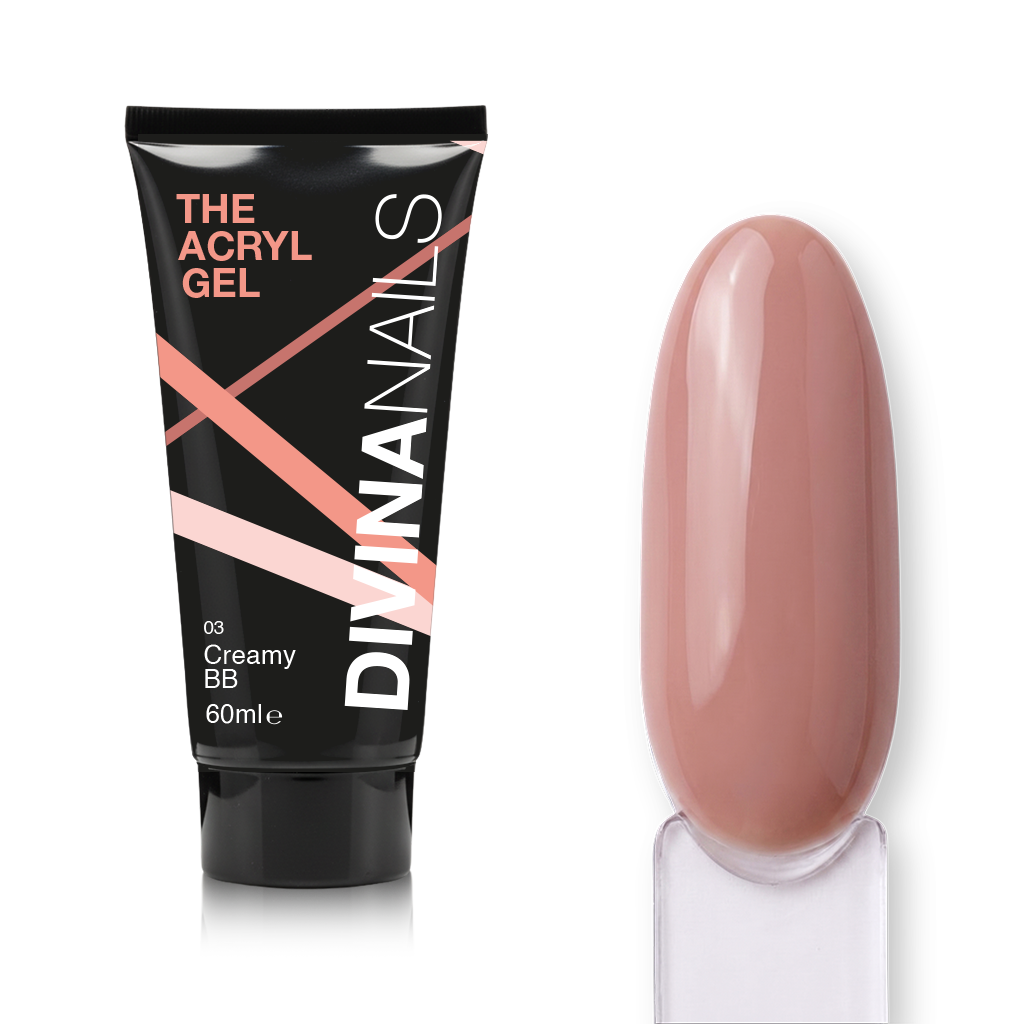 THE ACRYL GEL - CREAMY BB - Acrygel Nude professionale per ricostruzione unghie da 60ml
