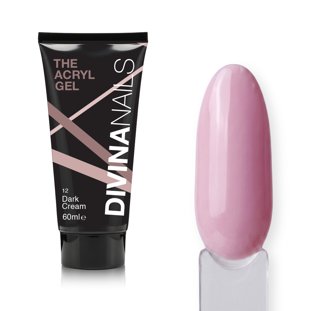 THE ACRYL GEL - DARK CREAM - Acrygel Nude Dark professionale per ricostruzione unghie da 60ml
