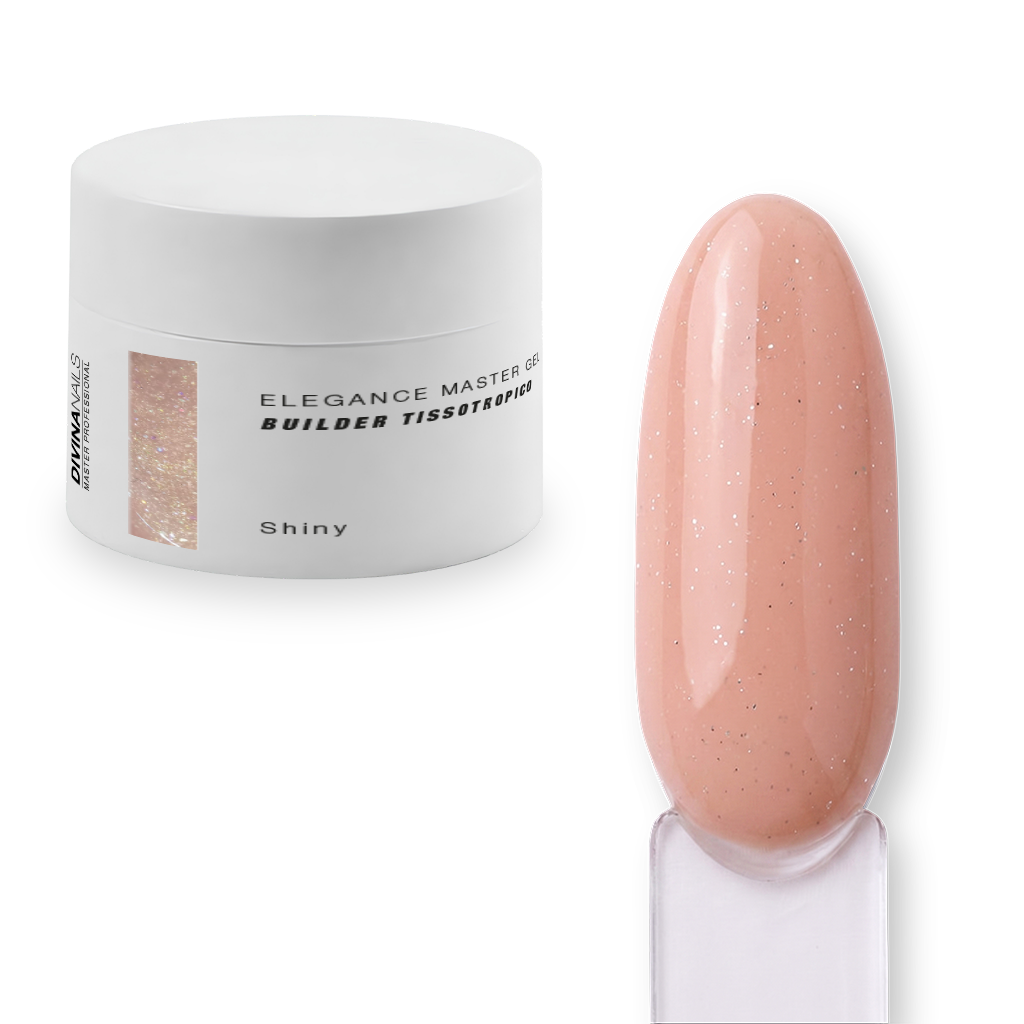 ELEGANCE MASTER GEL - SHINY - Builder gel costruttore tissotropico trifasico professionale per ricostruzione unghie 30ml