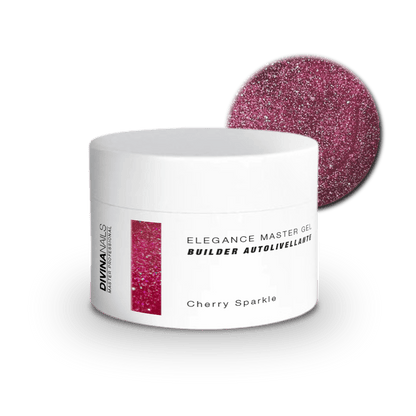 ELEGANCE MASTER GEL - CHERRY SPARKLE - Builder gel costruttore autolivellante bifasico media densità 30ml