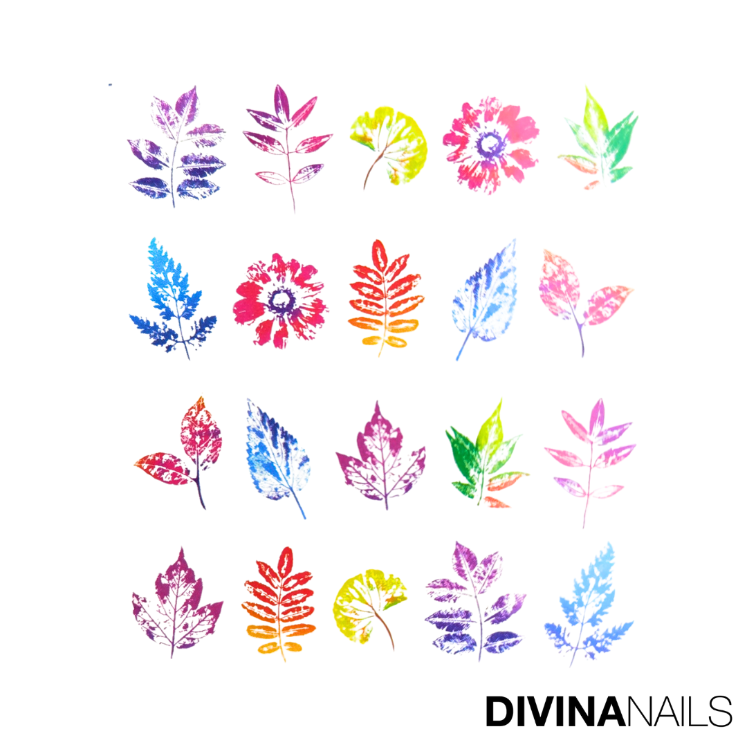 WATER DECAL - FLOWER SPRING - 03 - Stickers decorazioni adesivi unghie per nail art per la primavera