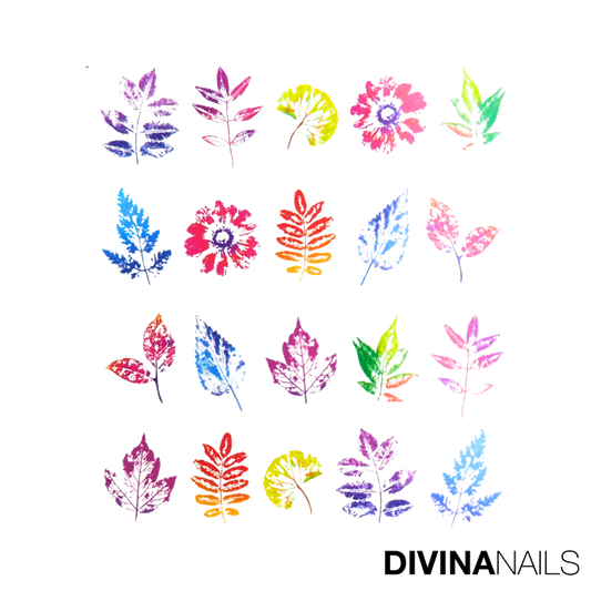 WATER DECAL - FLOWER SPRING - 03 - Stickers decorazioni adesivi unghie per nail art per la primavera