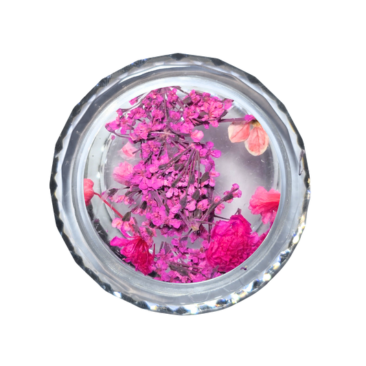DRIED FLOWERS - FUCSIA DREAM - Fiori secchi per decorazioni unghie eleganti nail art
