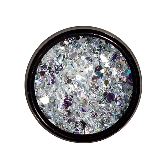 FLAKES CRYSTAL - 01 - Flakes brillantini per gel unghie Nail Art