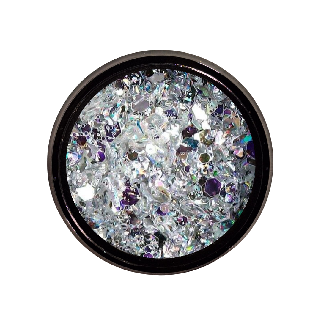 FLAKES CRYSTAL - 01 - Flakes brillantini per gel unghie Nail Art