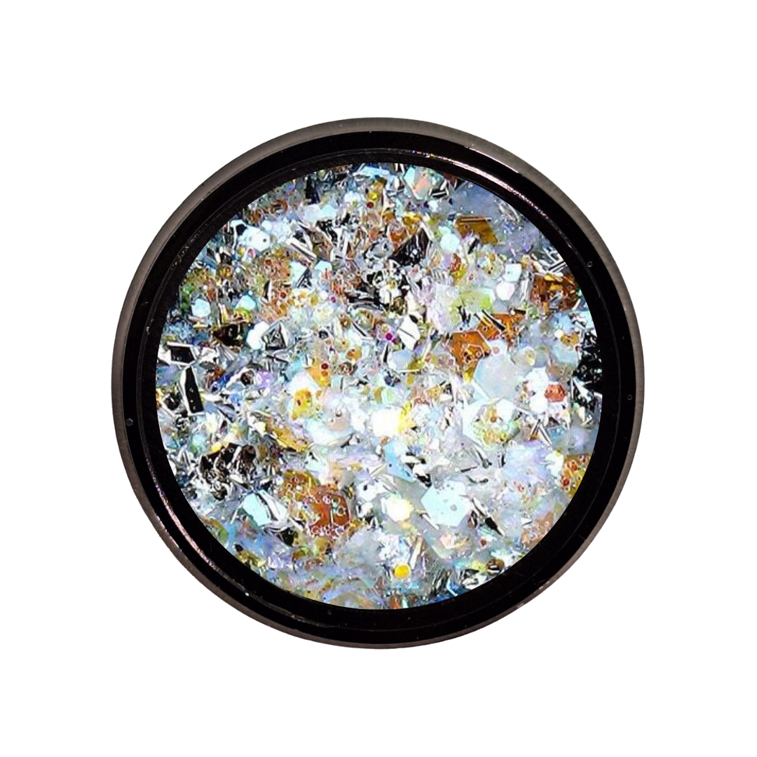 FLAKES CRYSTAL - 02 - Flakes brillantini per gel unghie Nail Art