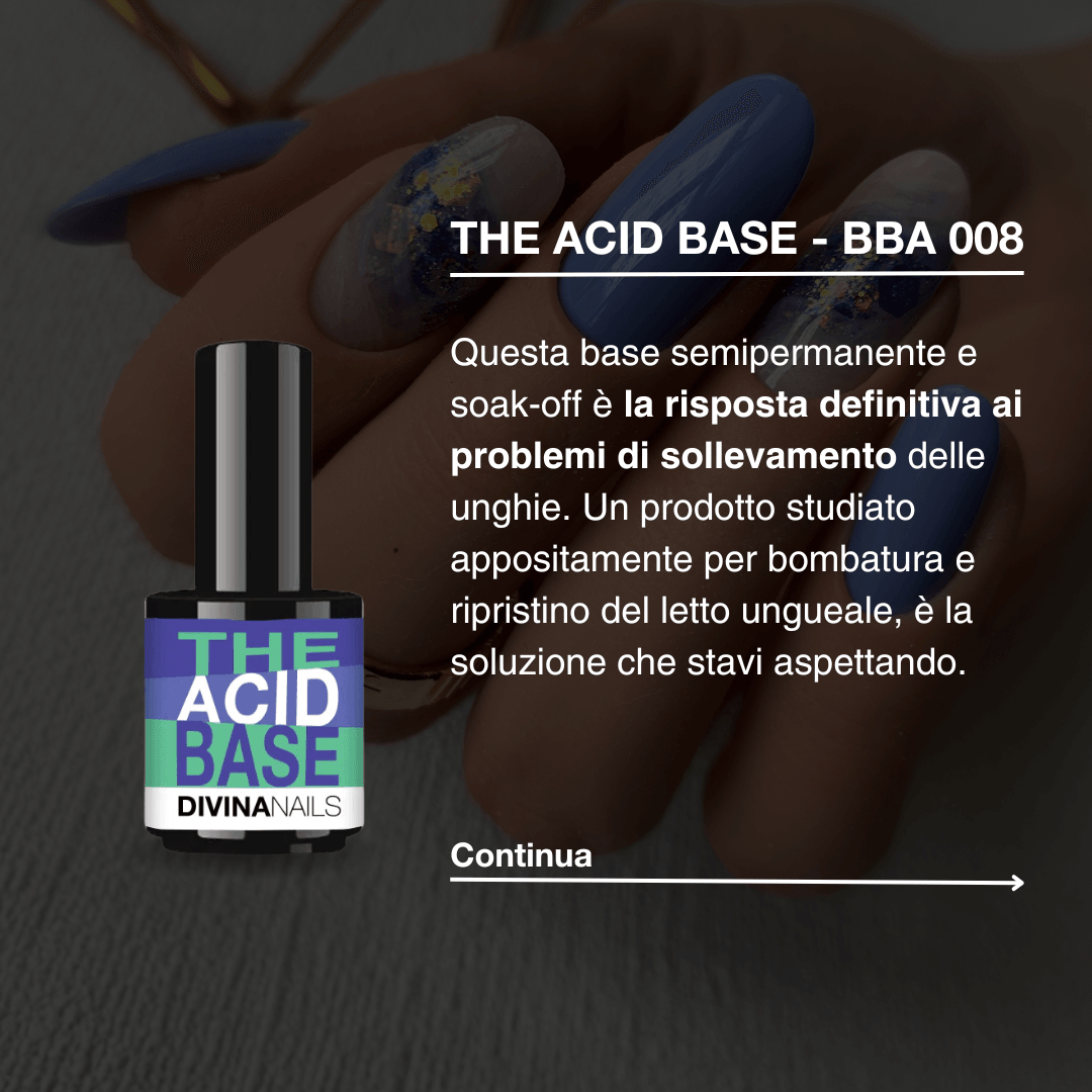 THE ACID BASE - BBA 008 - Bonder base acid trasparente gel autolivellante 15ml - Divina Nails