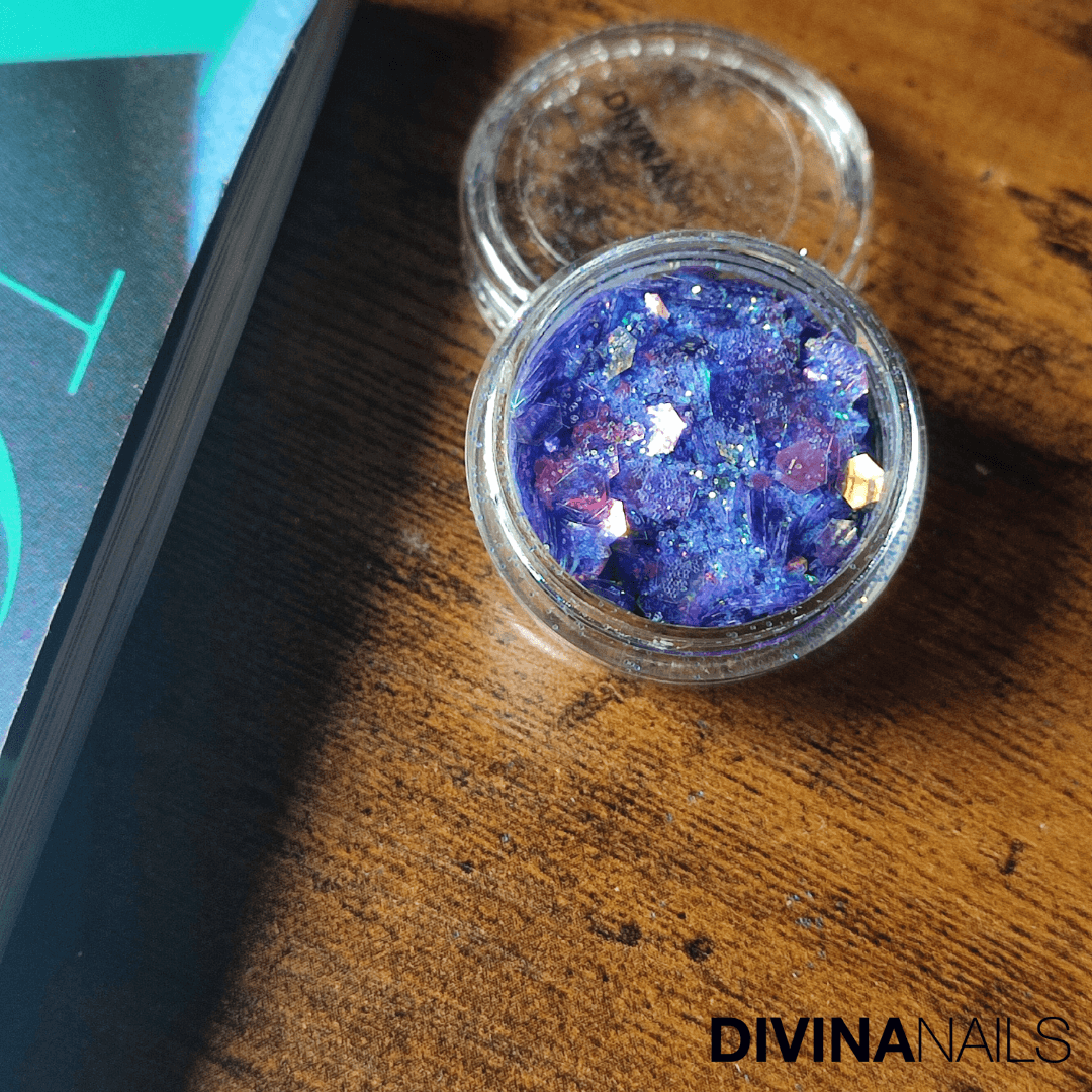 HOLO FLAKES - SIRENA - Polvere Glitter brillantini per gel unghie Nail Art 2g - Divina Nails