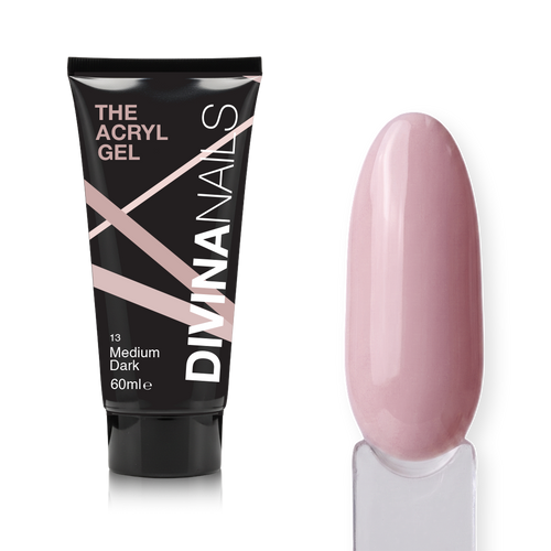 THE ACRYL GEL - MEDIUM DARK - Acrygel Nude Medium Dark professionale per ricostruzione unghie da 60ml