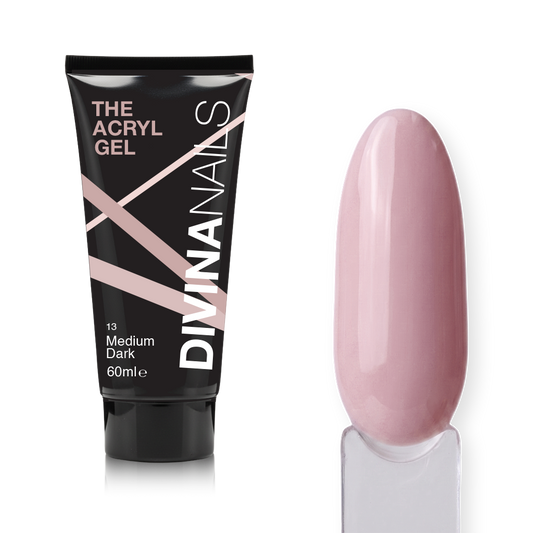 THE ACRYL GEL - MEDIUM DARK - Acrygel Nude Medium Dark professionale per ricostruzione unghie da 60ml