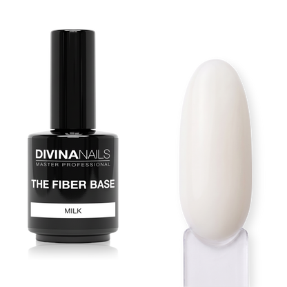 THE FIBER BASE - 02 MILK - Fiber base bianco latte semipermanente gel autolivellante 15ml