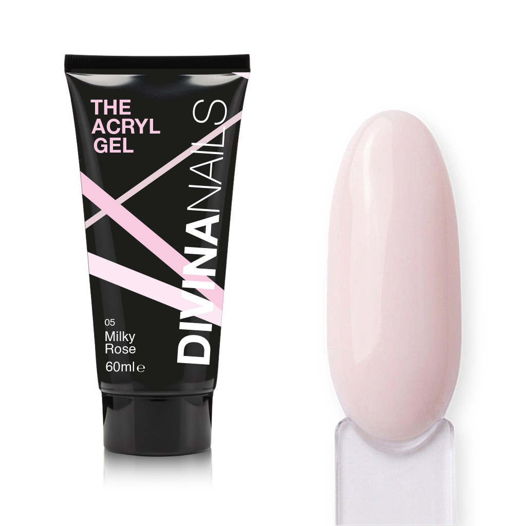 THE ACRYL GEL - MILKY ROSE - Acrygel Rosa Latte professionale per ricostruzione unghie da 60ml