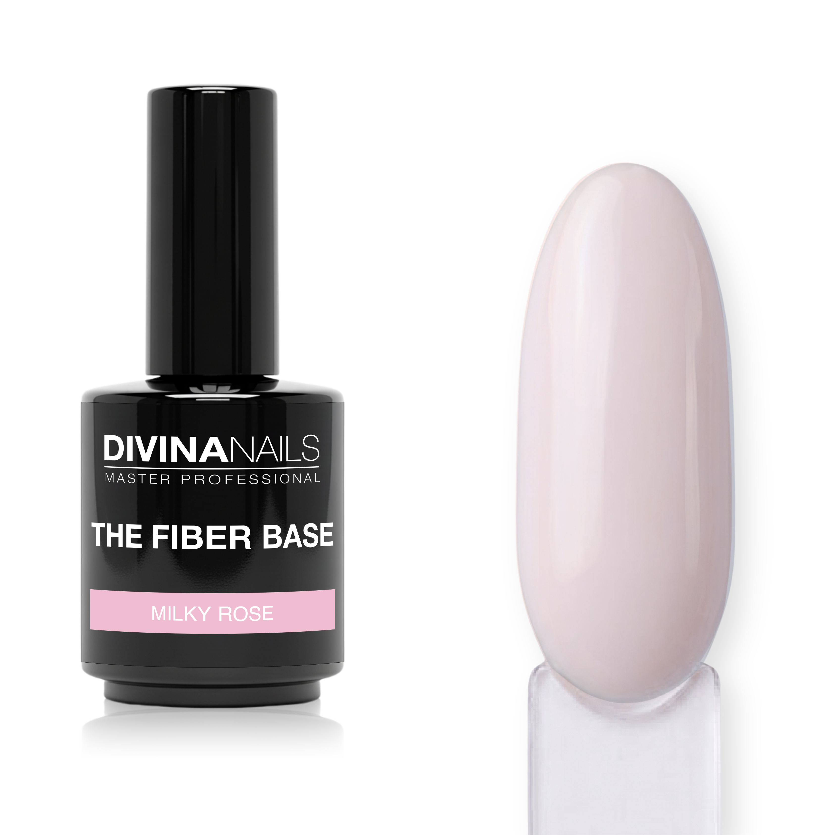 THE FIBER BASE - 03 MILKY ROSE - Fiber base rosa latte semipermanente gel autolivellante 15ml